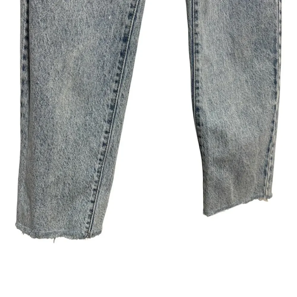 PacSun High Rise Straight Acid Wash Button Fly Denim Jeans 22